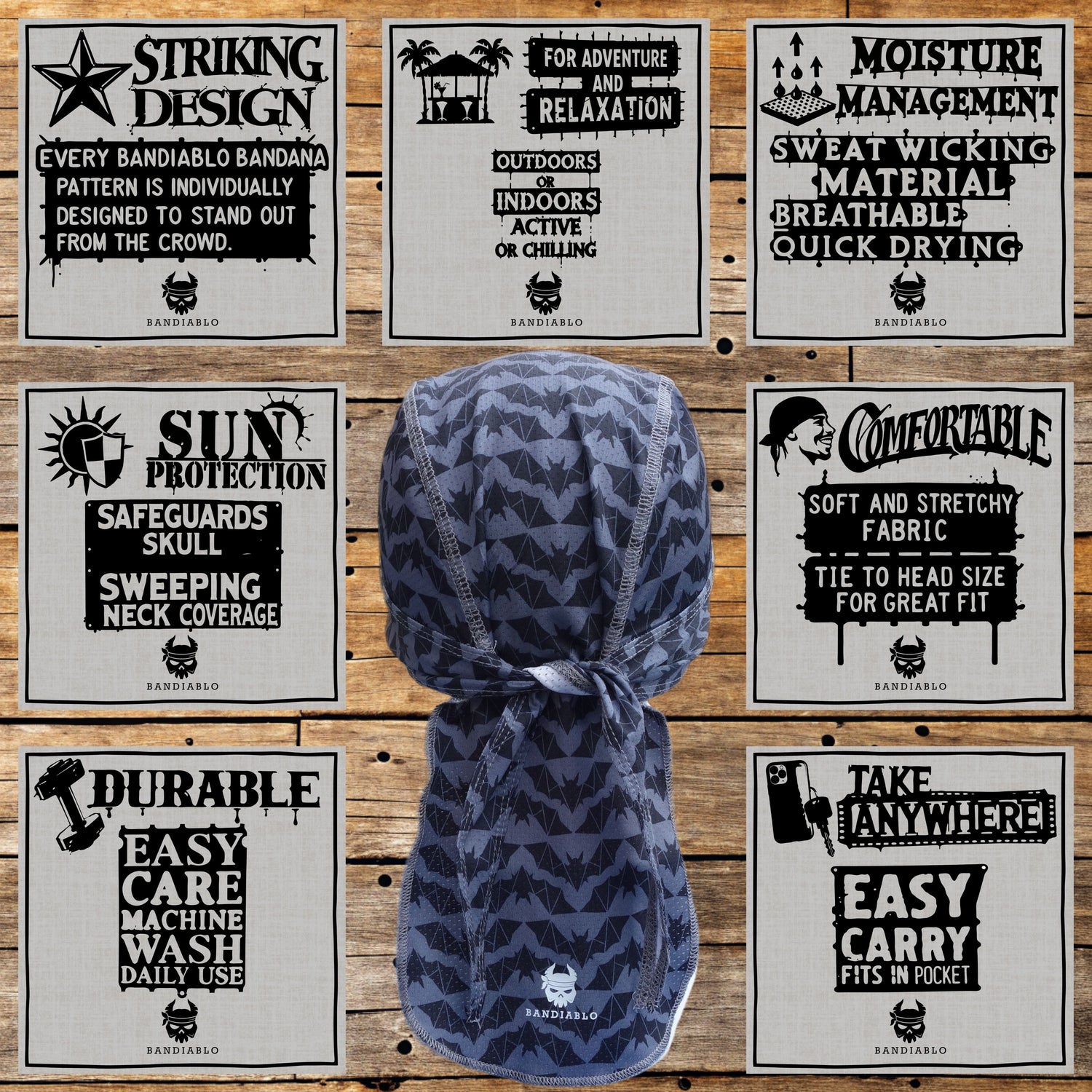 Fitted bandanas